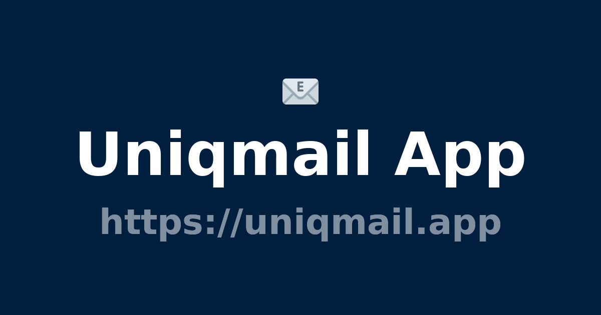 Uniqmail App preview